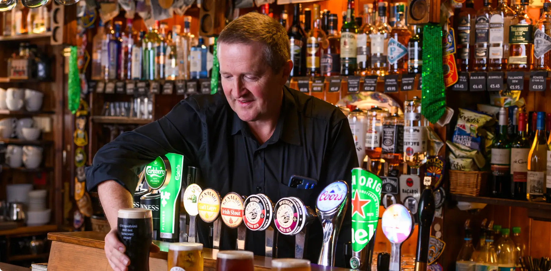 Locally sourced food and fresh seafood served at O'Donnabhain's