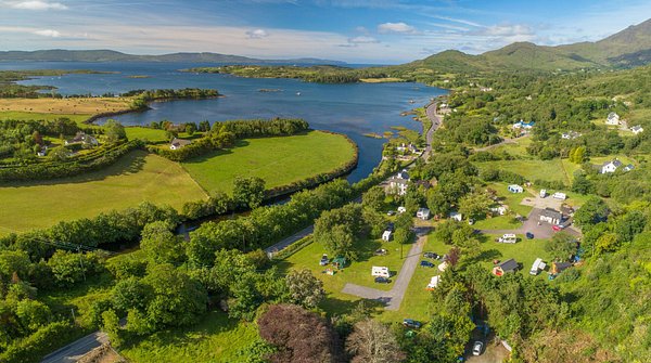 Scenic coastal and mountain landscape near Bantry Bay on the Beara Peninsula