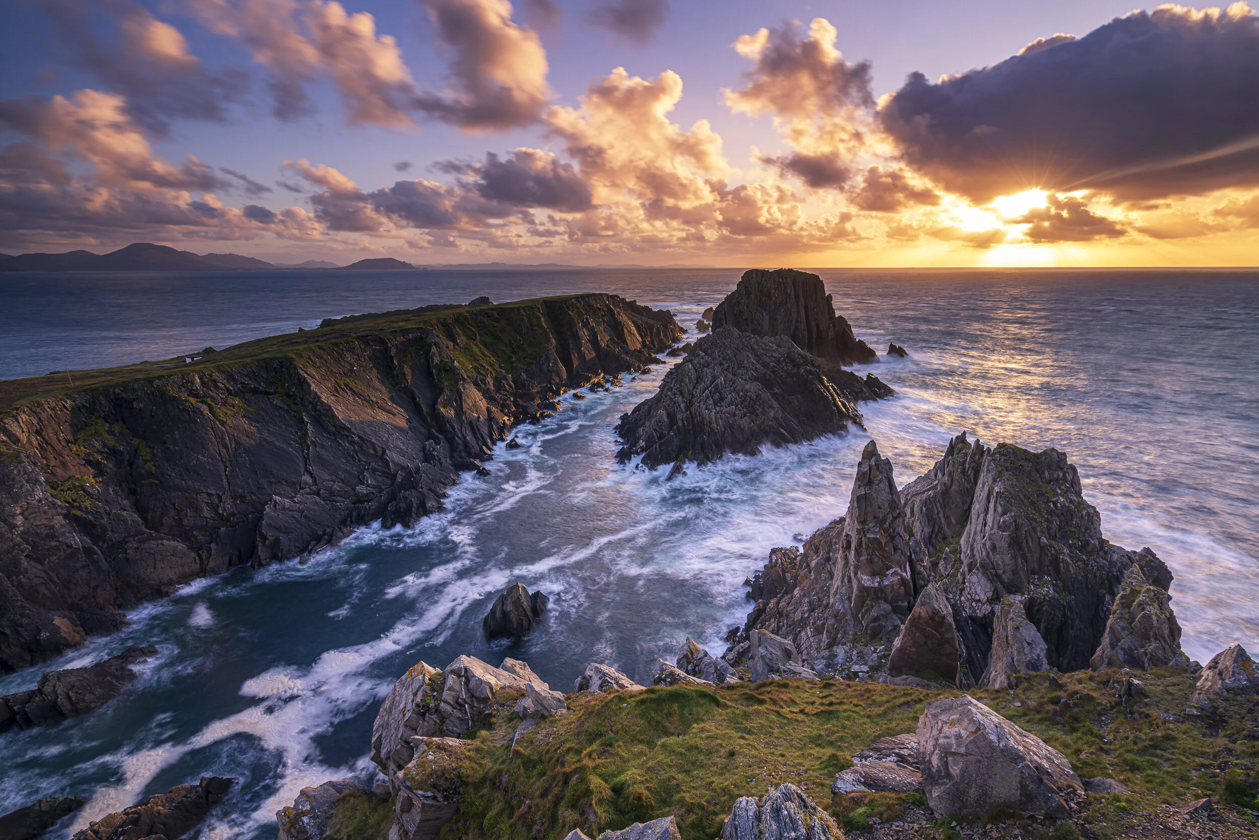 Atlantic coastline along Ireland's Wild Atlantic Way